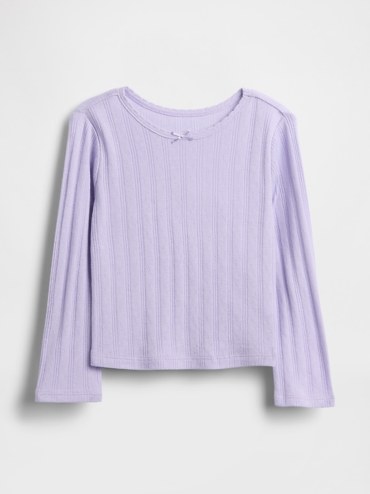 Image number 1 showing, Baby & Toddler Pointelle T-Shirt