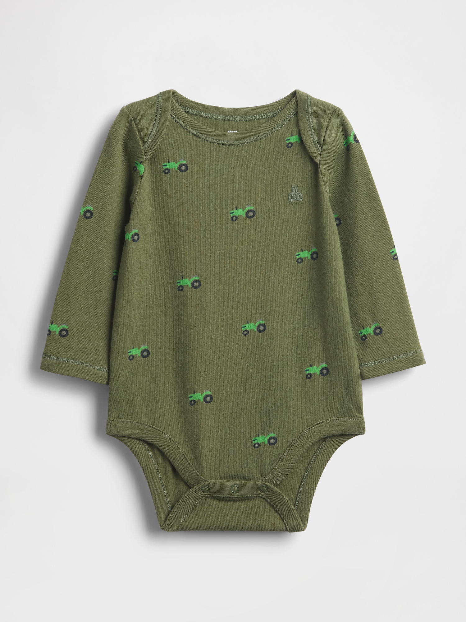Baby First Favorites Organic Cotton Bodysuit - Army Jacket Green