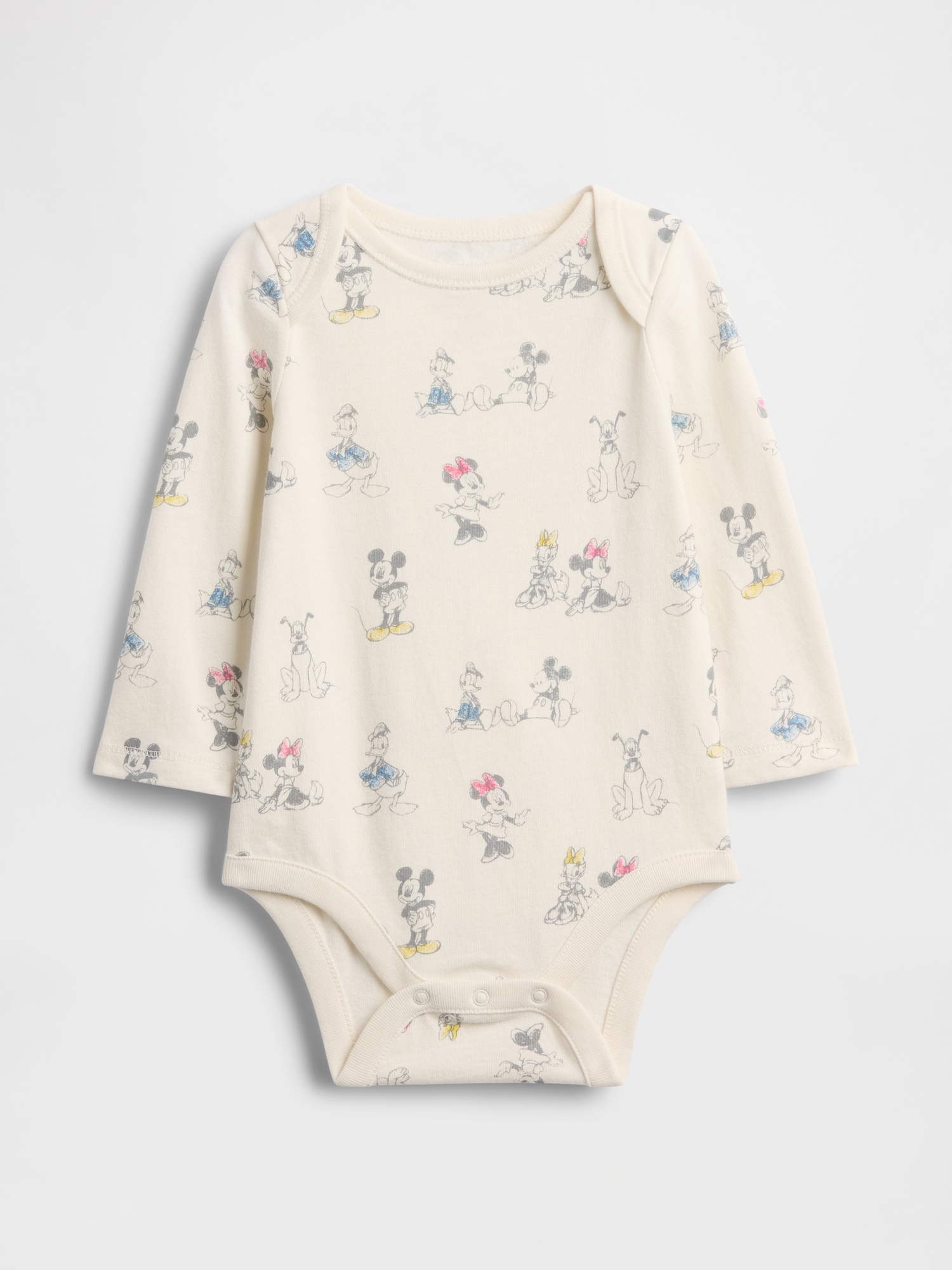 Gap × Disney Baby First Favorites Organic Cotton Bodysuit - Ivory Frost
