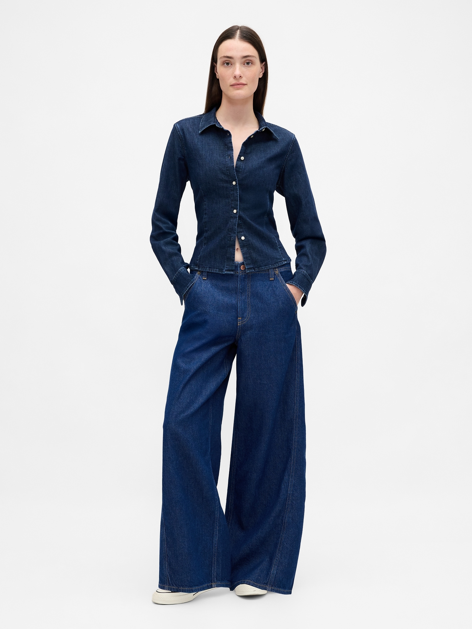 Gap Mid Rise Ultrasoft Baggy Jeans