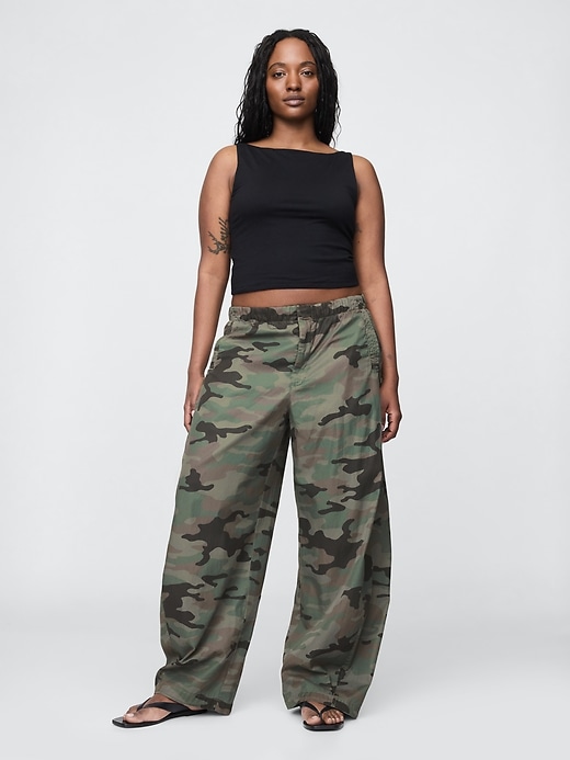 Image number 5 showing, Mid Rise Barrel Parachute Pants