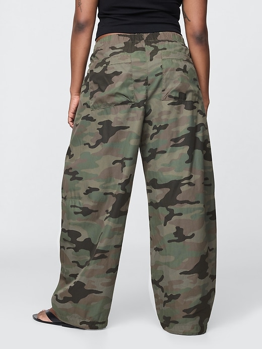 Image number 6 showing, Mid Rise Barrel Parachute Pants