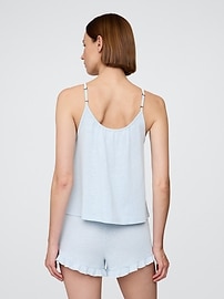 Linen-Blend PJ Cami