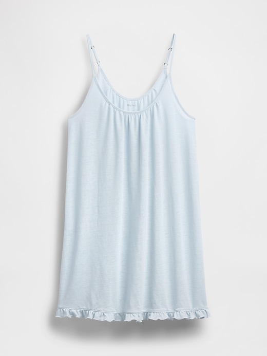 Image number 4 showing, Linen-Blend Ruffle PJ Dress
