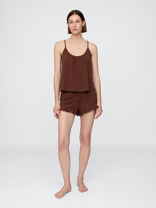 Image number 2 showing, Linen-Blend PJ Cami