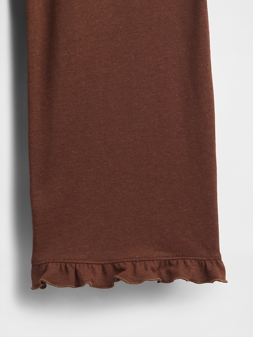 Image number 2 showing, Linen-Blend Ruffle PJ Pants