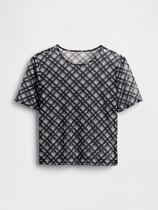Image number 5 showing, Mesh Crop T-Shirt