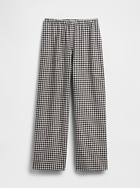 Linen-Blend Easy Wide-Hem Pants | Gap