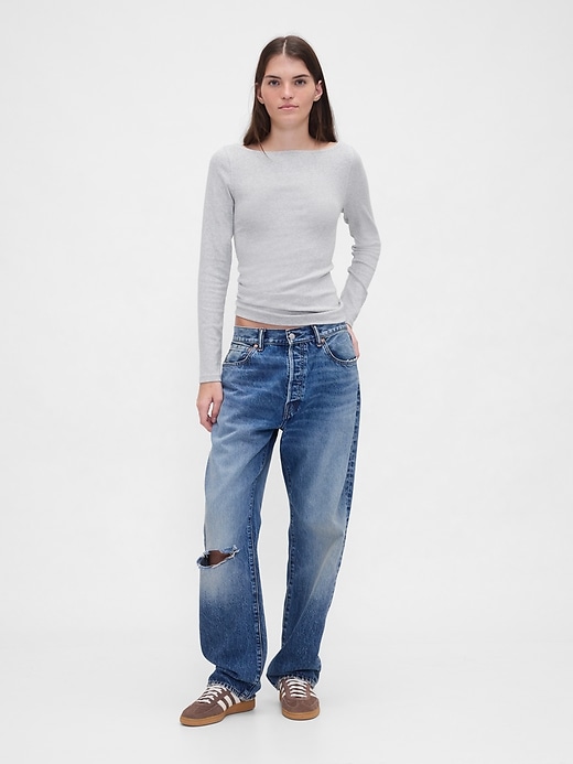 Image number 2 showing, Modern Boatneck T-Shirt