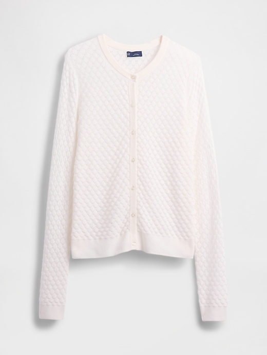 Image number 5 showing, CashSoft Stretch Pointelle Cardigan