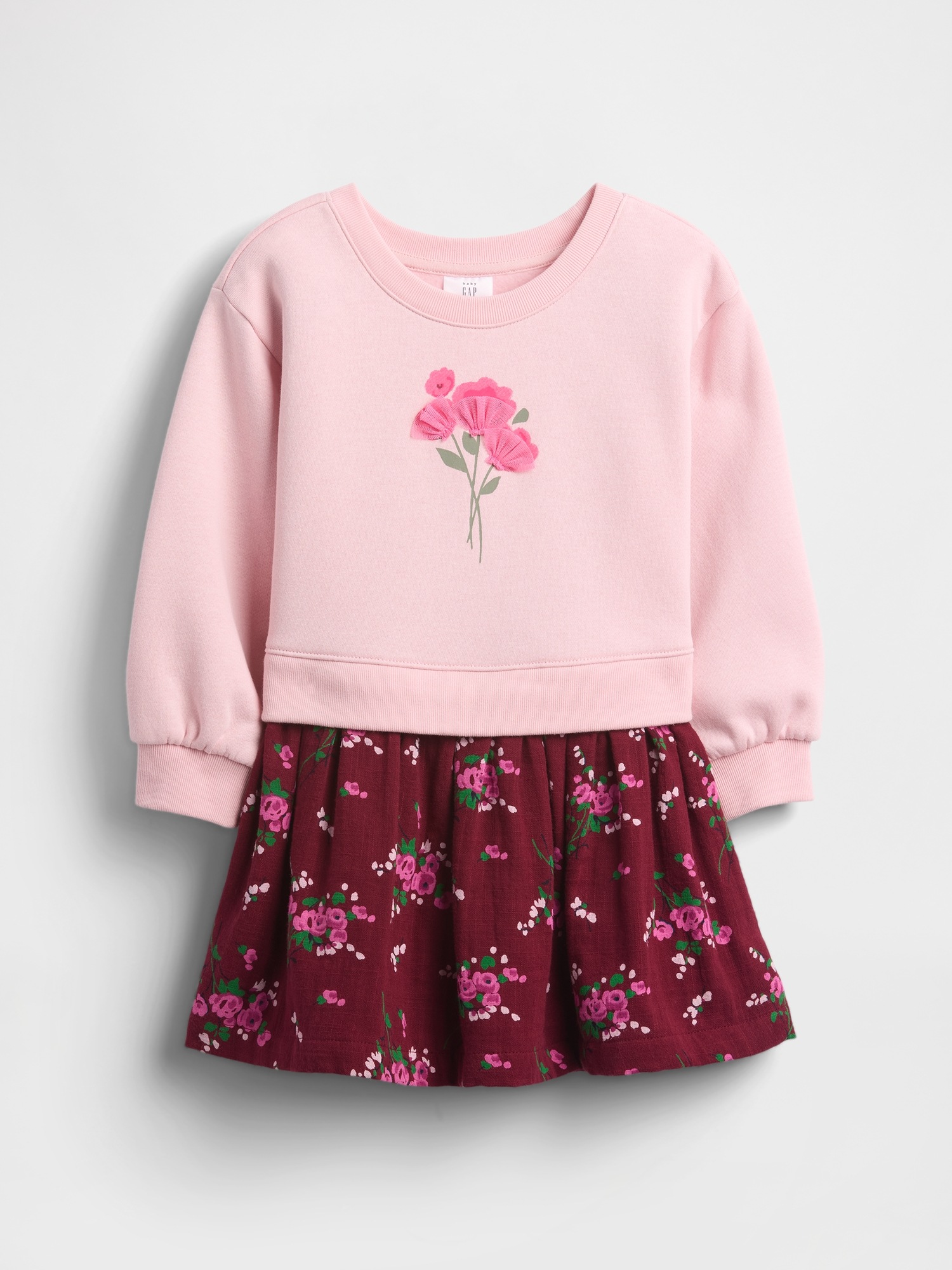 Детские платья Gap Baby & Toddler VintageSoft Sweatshirt Dress — фото 2