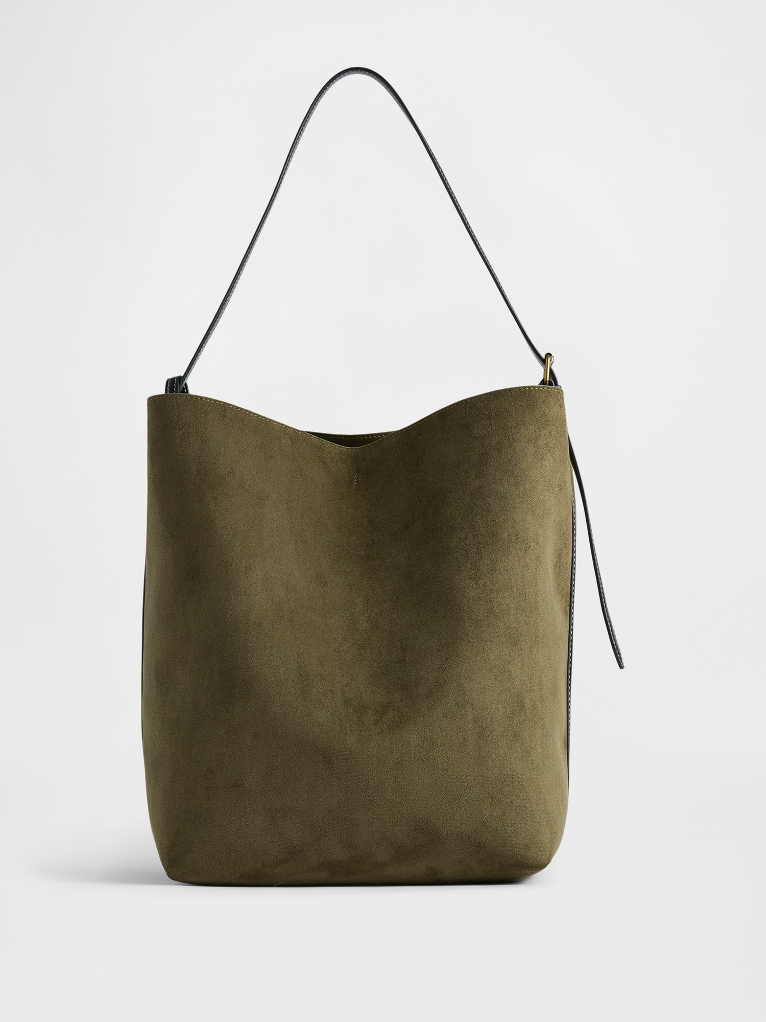 Vegan Suede Bucket Bag