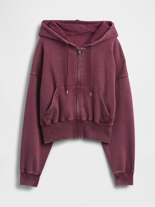 Image number 4 showing, VintageSoft Full-Zip Wedge Hoodie