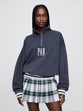 Gap × Malbon Heavyweight Logo Quarter-Zip Pullover