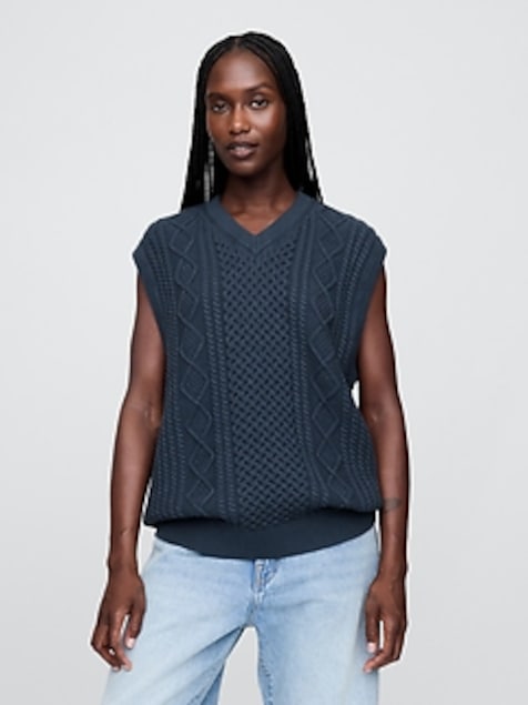Gap × Malbon Cable-Knit Sweater Vest