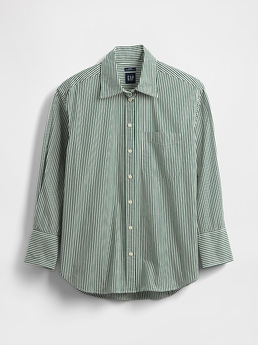 Image number 5 showing, Organic Cotton Poplin Big Shirt