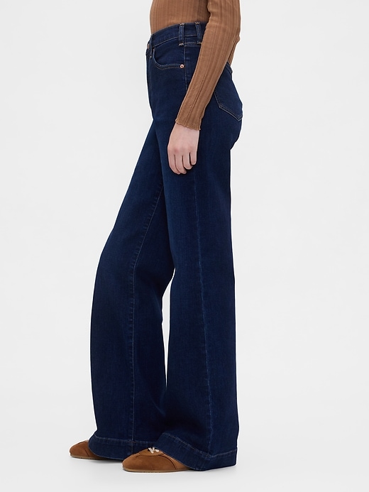 Image number 3 showing, High Rise Relaxed Flare Jeans