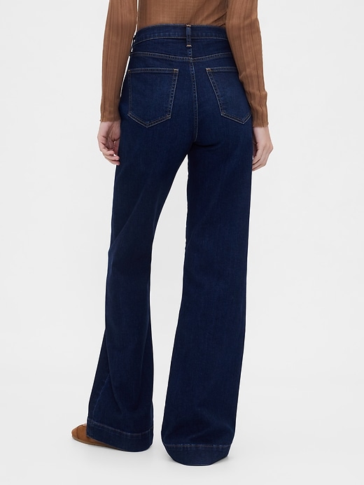 Image number 4 showing, High Rise Relaxed Flare Jeans