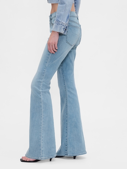 Image number 3 showing, Low Rise Flare Jeans