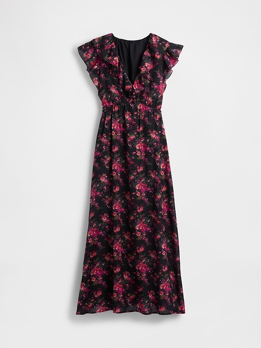 Image number 5 showing, Ruffle V-Neck Maxi Dress