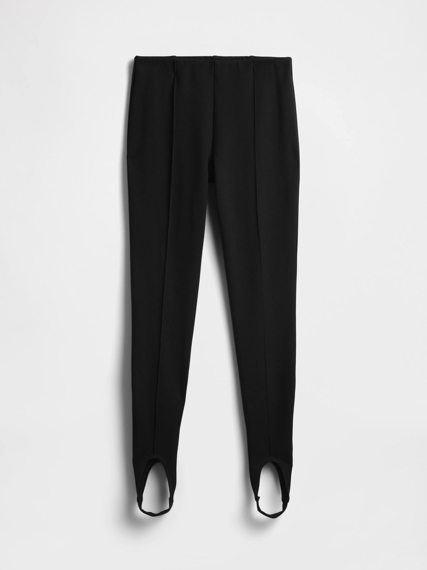 Женские брюки Gap High Rise Double Knit Stirrup, цвет: Чёрный — фото 7