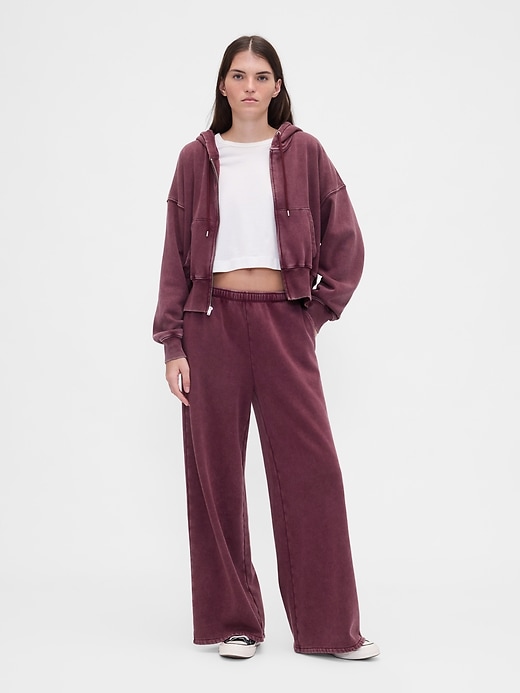 Image number 1 showing, VintageSoft Baggy Wide-Leg Sweatpants
