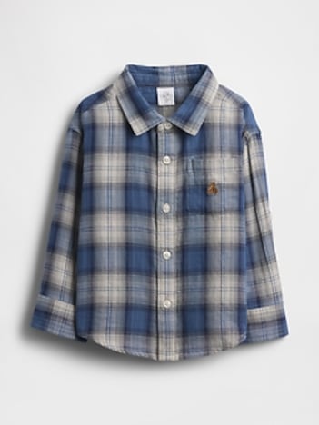 Baby & Toddler Double-Weave Plaid Shirt