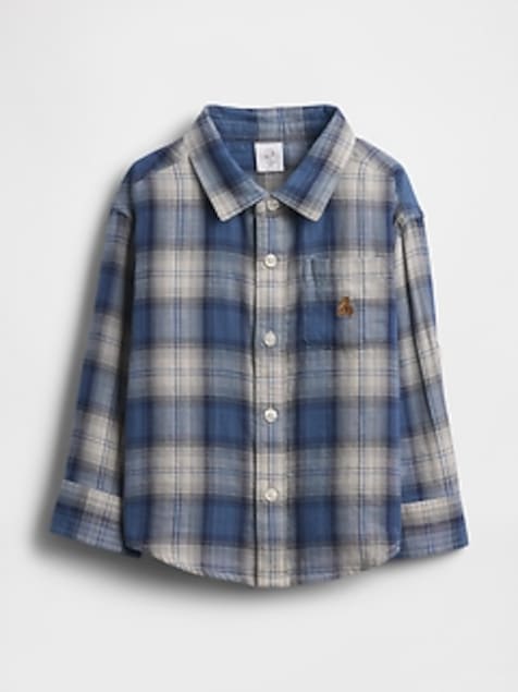 Baby & Toddler Double-Weave Plaid Shirt