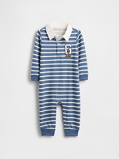Baby VintageSoft Varsity Bear Logo One-Piece