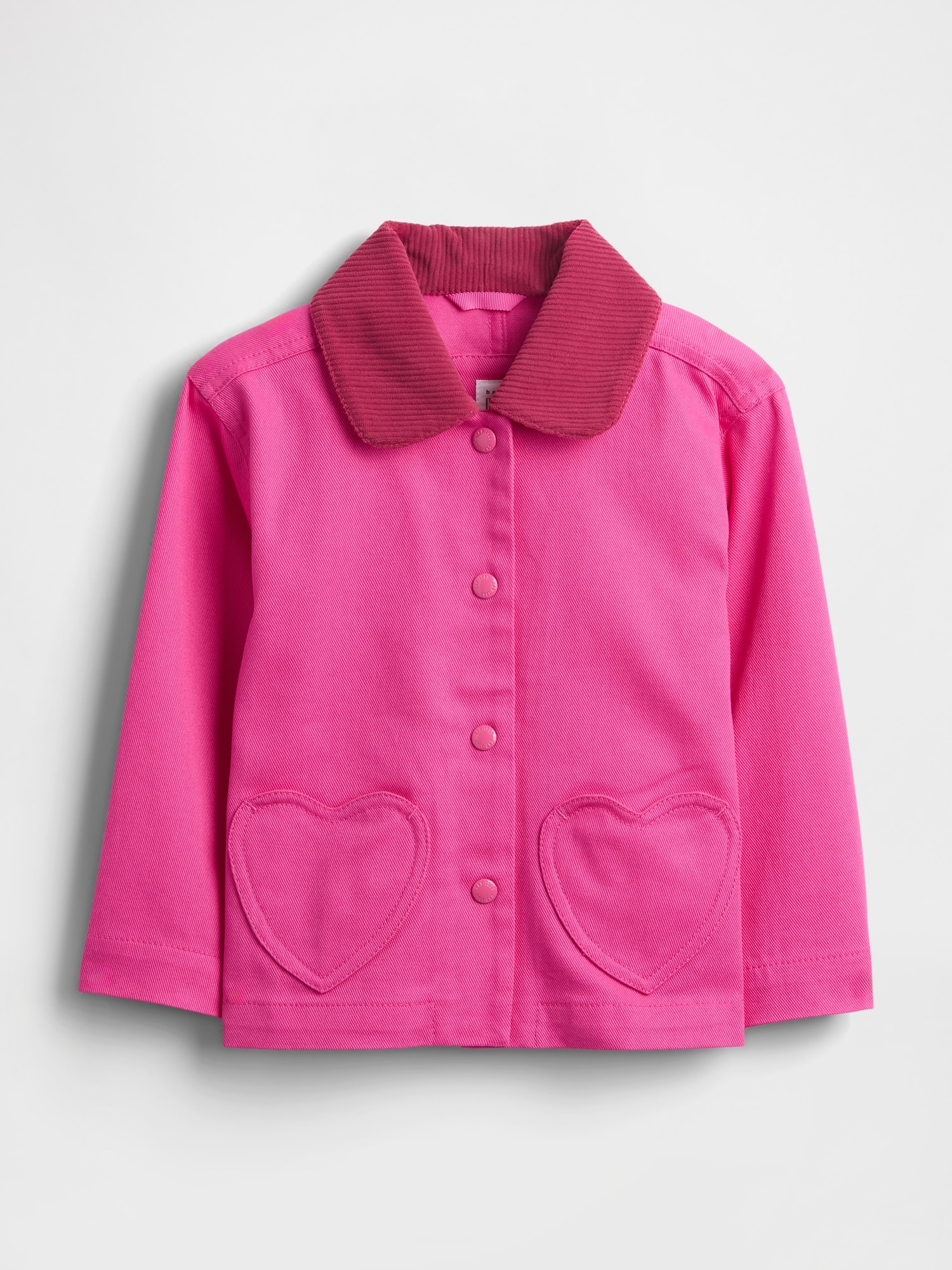 Baby & Toddler Heart Pocket Jacket - Phoebe Pink