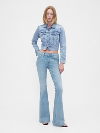 Low Rise Flare Jeans