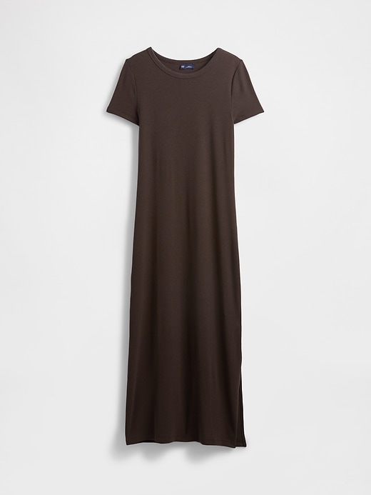 Image number 3 showing, Modern Rib Maxi T-Shirt Dress