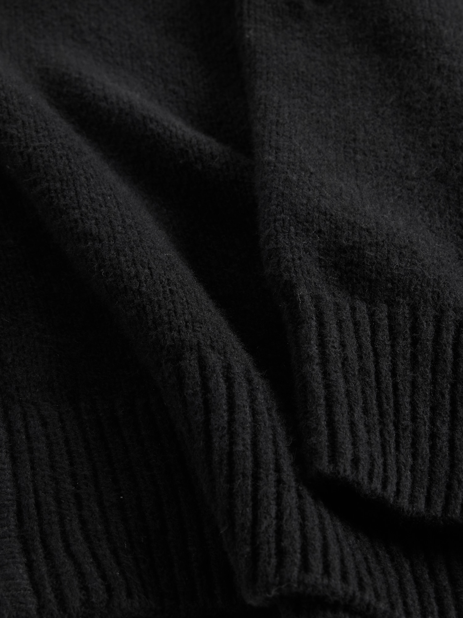 Женское худи Gap CashSoft Sweater Zip, цвет: Чёрный — фото 3