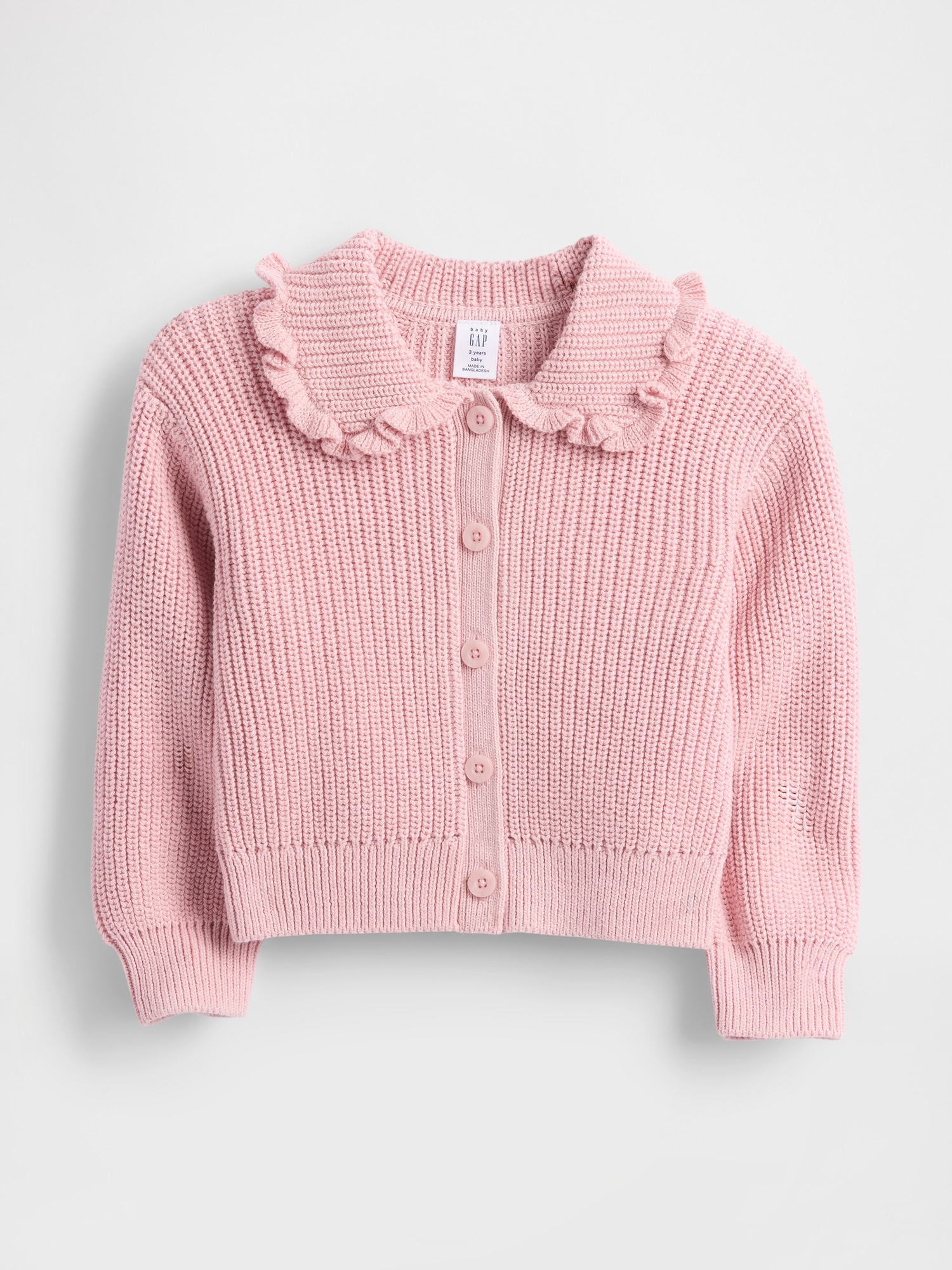 Baby & Toddler Collared Cardigan Sweater - Pink