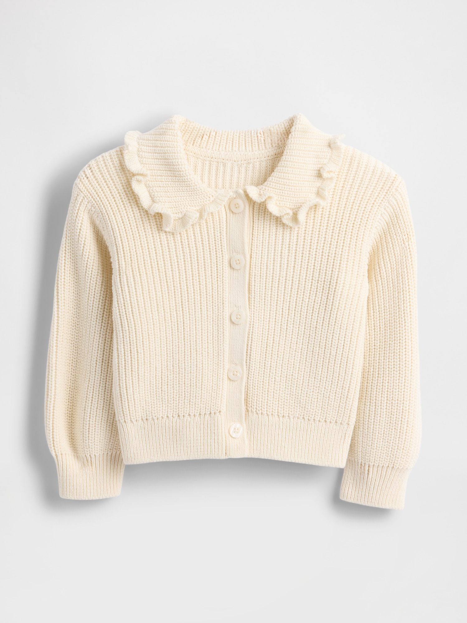 Baby & Toddler Collared Cardigan Sweater - Beige