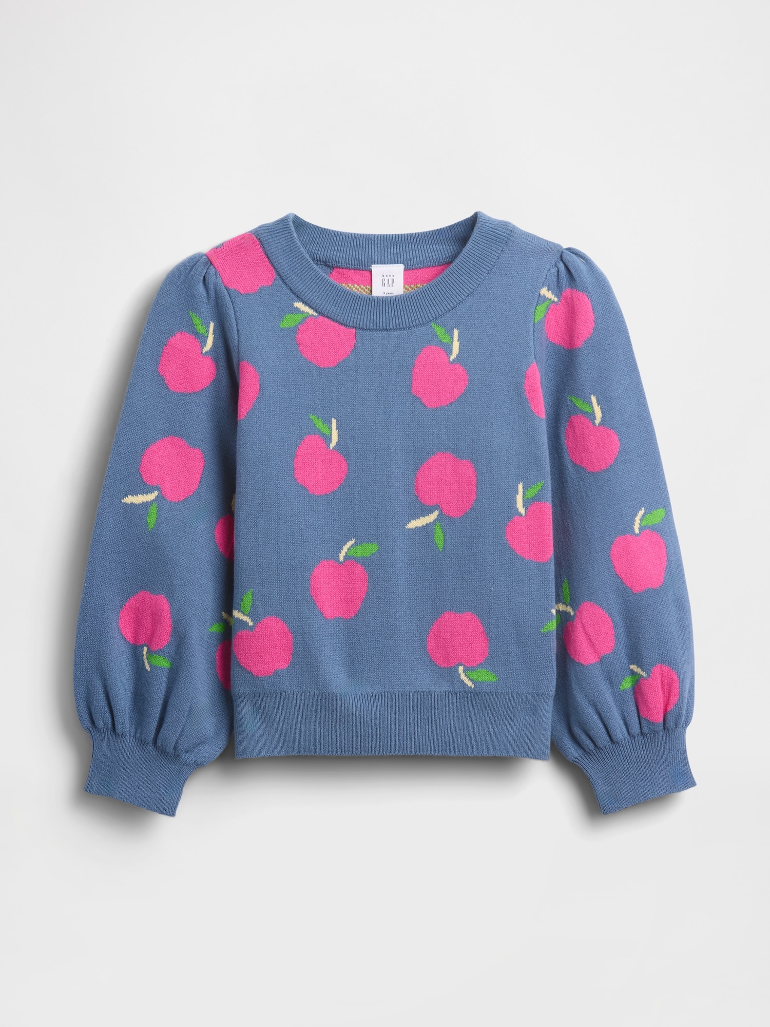 Baby & Toddler Puff-Sleeve Sweater - Cornflower Blue