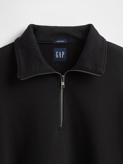 Image number 4 showing, Heavyweight Oversized Quarter-Zip Pullover