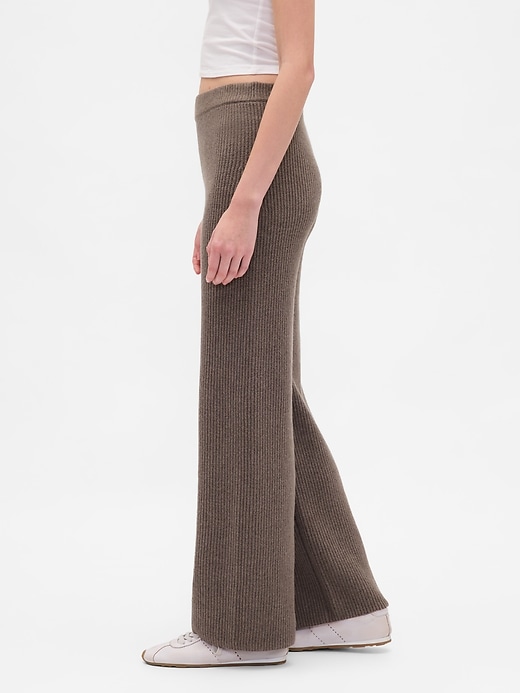 Image number 3 showing, CashSoft Shaker-Stitch Sweater Pants