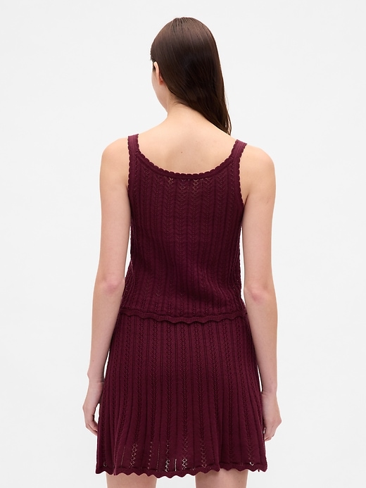 Image number 3 showing, 100% Cotton Pointelle Tank Top