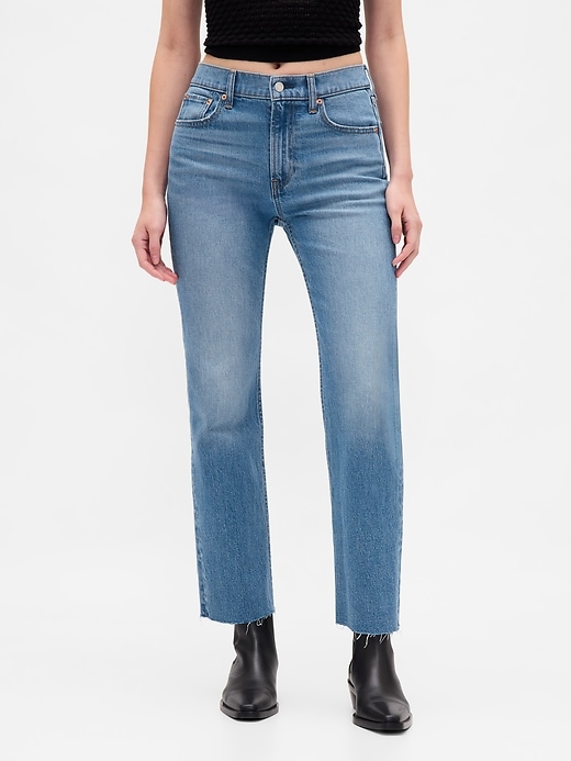 Image number 2 showing, High Rise ’90s Straight Crop Jeans
