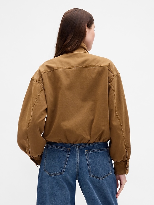 Image number 3 showing, Oversized Twill Bubble Jacket