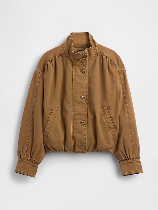 Image number 5 showing, Oversized Twill Bubble Jacket