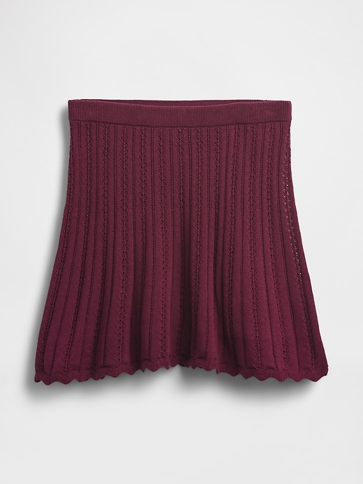 Image number 5 showing, 100% Cotton Pointelle Mini Skirt