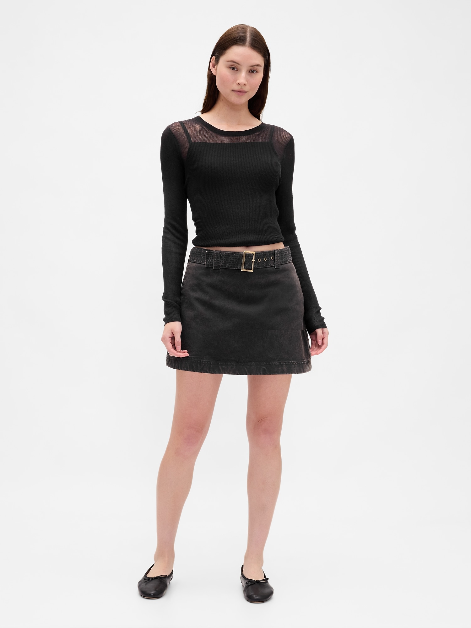 Gap Belted Mini Skort