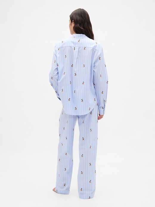 Image number 3 showing, Gap × Disney Adult Poplin PJ Pants