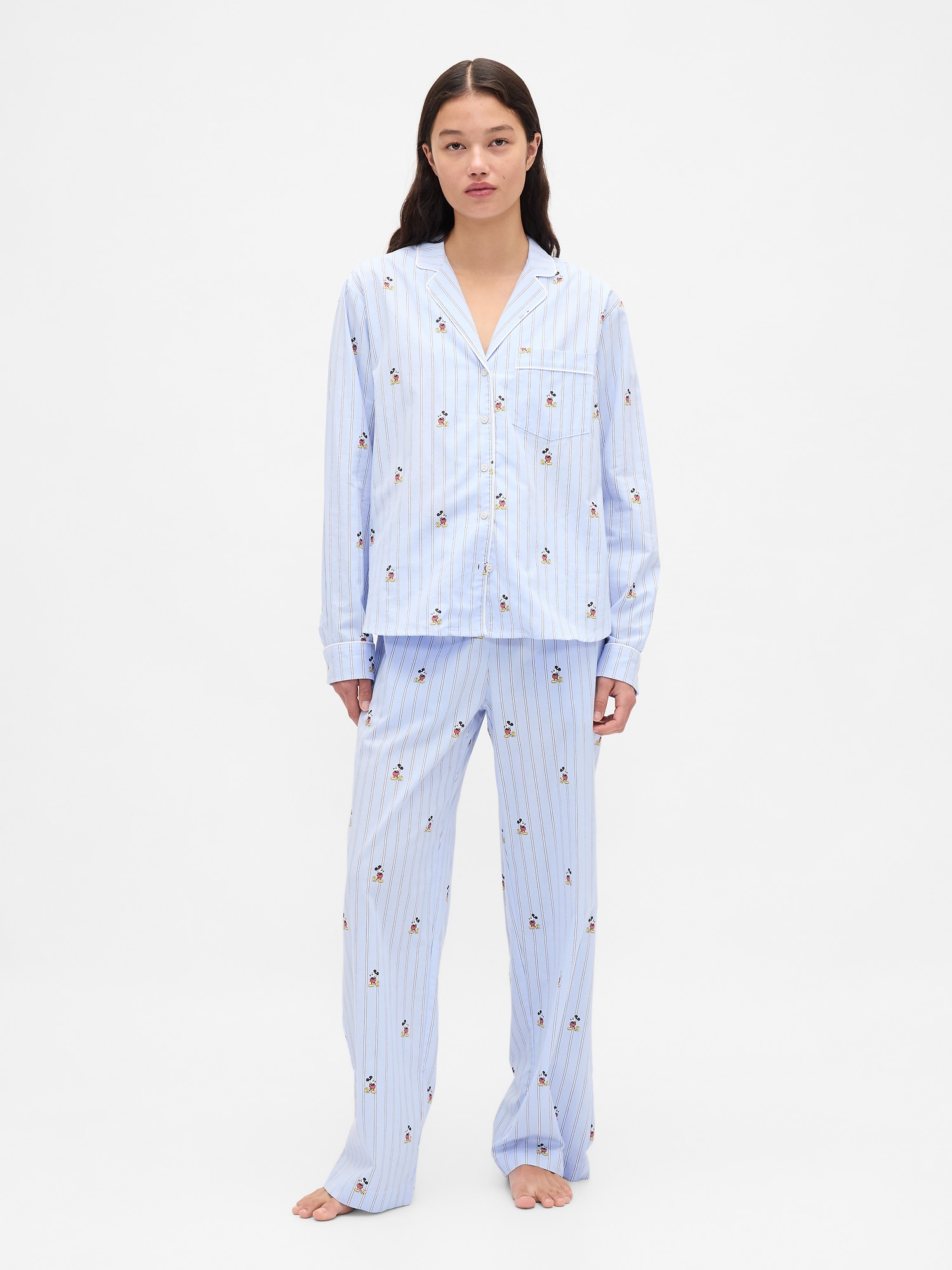 Gap × Disney Adult Poplin PJ Pants - Blue