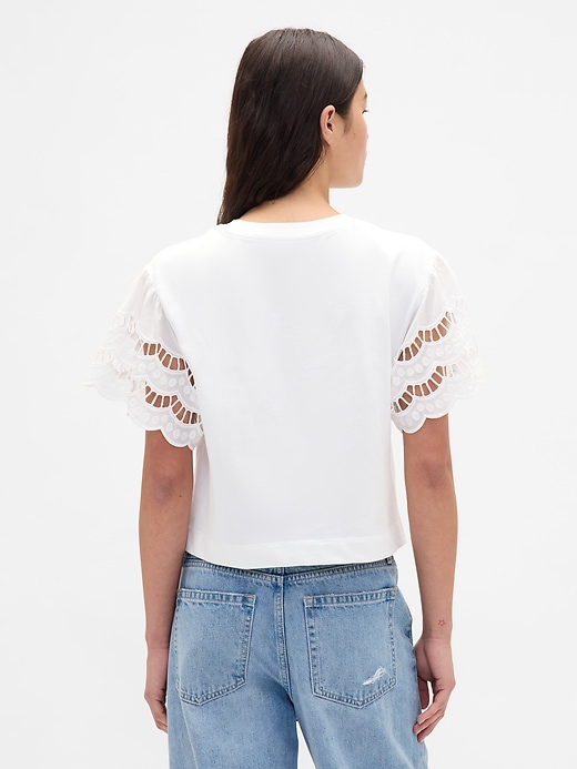 Image number 3 showing, Organic Cotton VintageSoft Heavyweight Crop T-Shirt