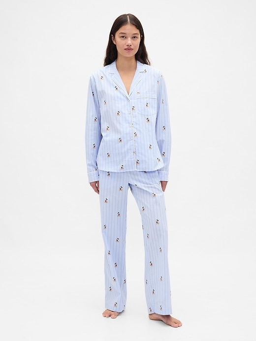 Image number 2 showing, Gap × Disney Adult Poplin PJ Shirt