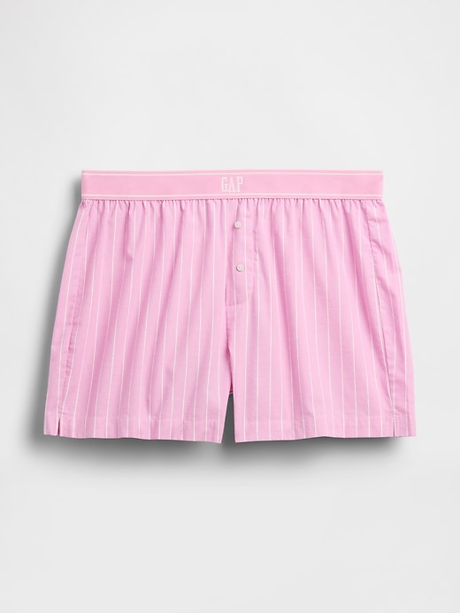 Image number 7 showing, Poplin Logo PJ Boxer Shorts