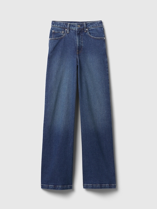 Image number 7 showing, Curvy High Rise Stride Wide-Leg Jeans